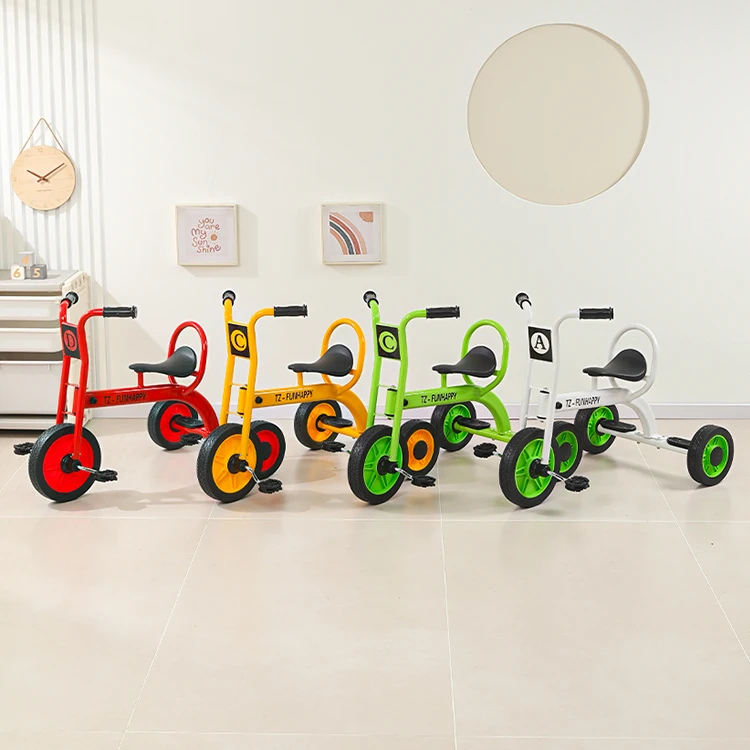 ejiale Toddler Tricycle Children Folding Kids Trike Balance Kindergarten Bike Outdoor Toy Ride On Car for Boys Girls 2-6 Year