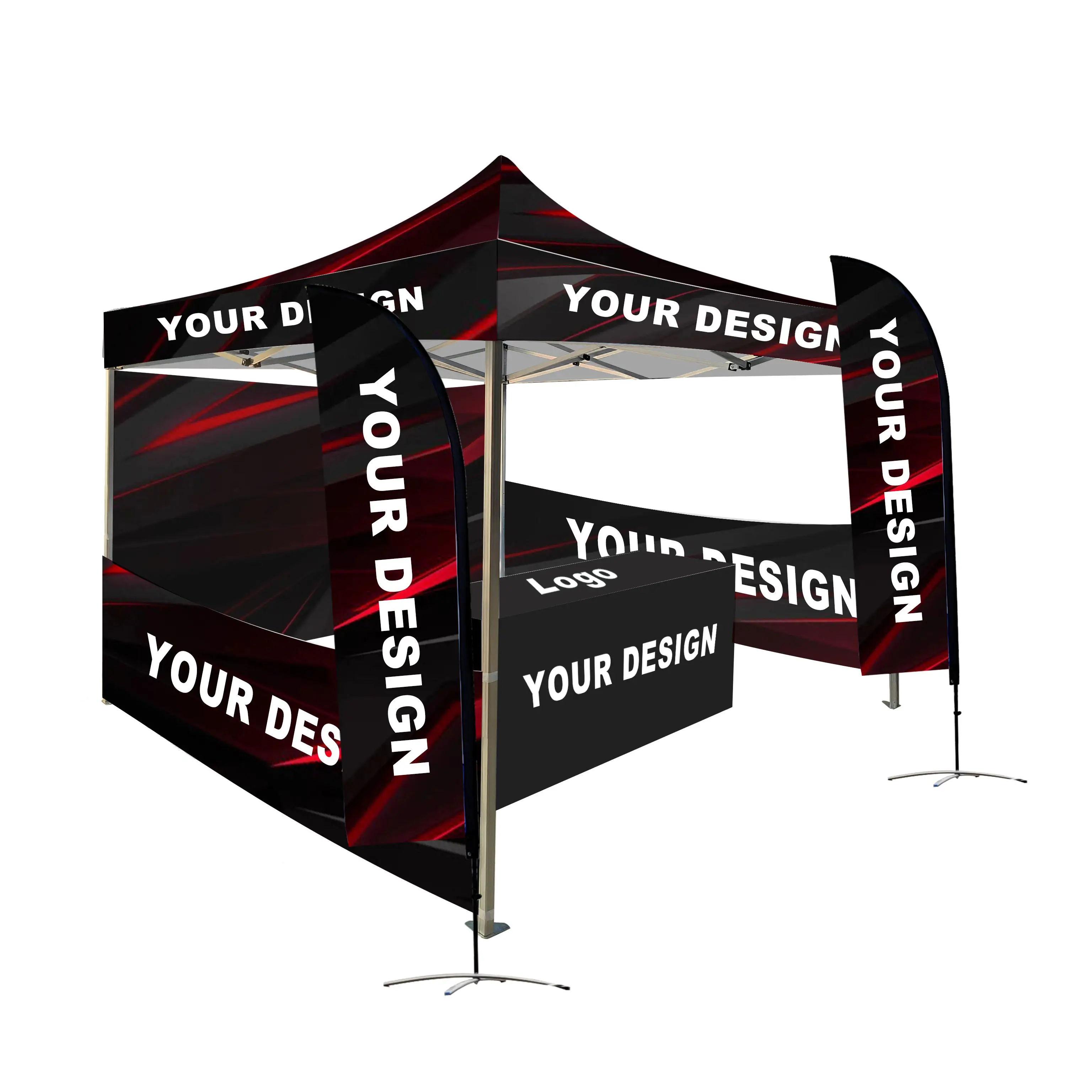 10x10ft 3x3 Portable Event Aluminium Steel Trade Show Tent Pop Up Outdoor Folding Gazebo Advertising Exhibition Tent