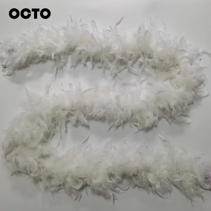 80G 2M Carnival Party Events Decoration Turkey Chandelle Feather Boas DIY Sewing Crafts