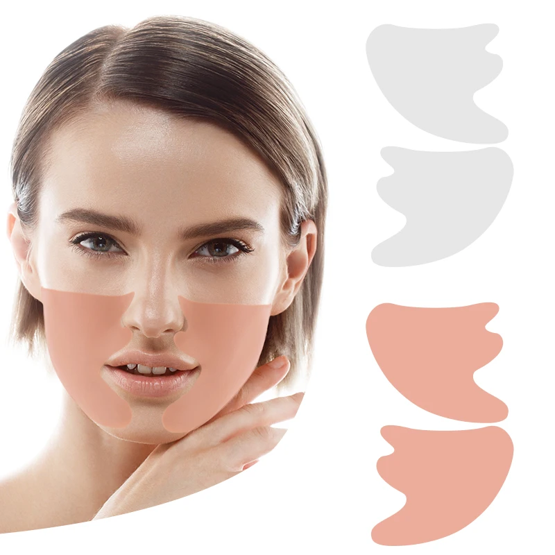 Anti Wrinkle face smell line Silicone Pad, Reuseable and 100% Medical Grade Anti Wrinkle Patches sets
