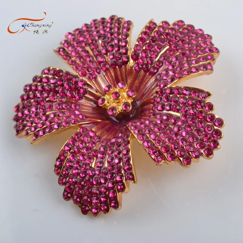 Good quality ruby diamond brooches forever crystals jewelry