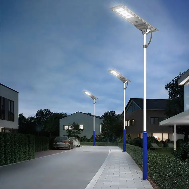 Low Price Aluminum Highway Rainproof IP66 40W 50W 60W 80W 100W 120W All In One Solar Led Streetlight