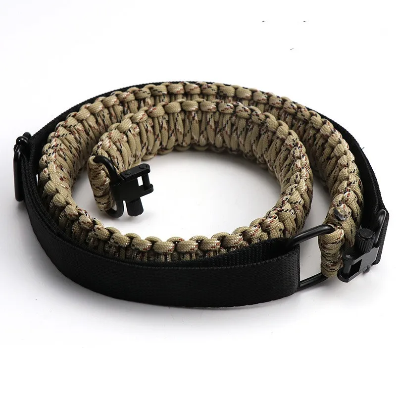Gun Sling Paracord Multifunctional Adjustable Strap - Swivel Gun Accessories Outdoor Tactical Hunting Shooting