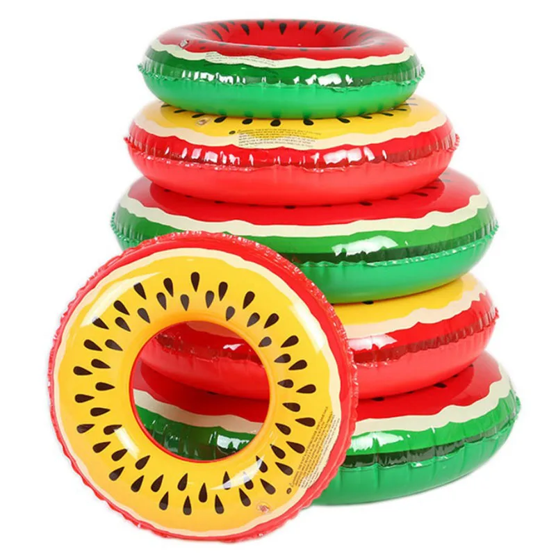 Hot selling fruit swim ring lemon swim ring watermelon swimming ring
