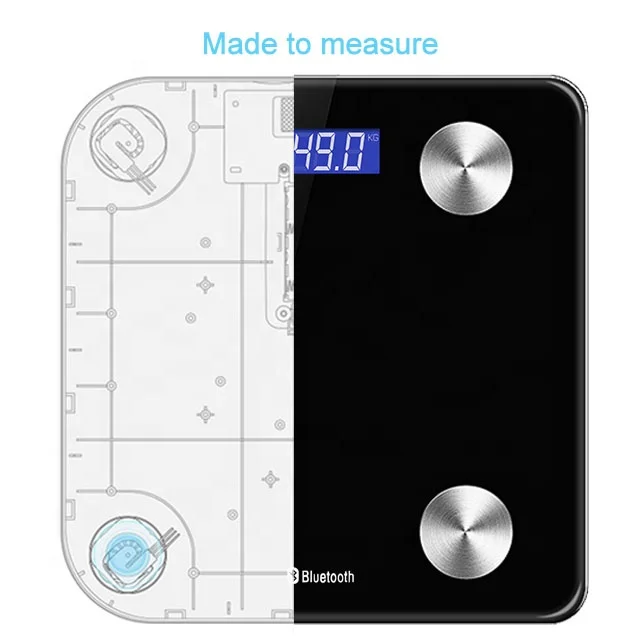 Accept custom order comper  body fat muscle water scale led display digital bathroom weighing body scale