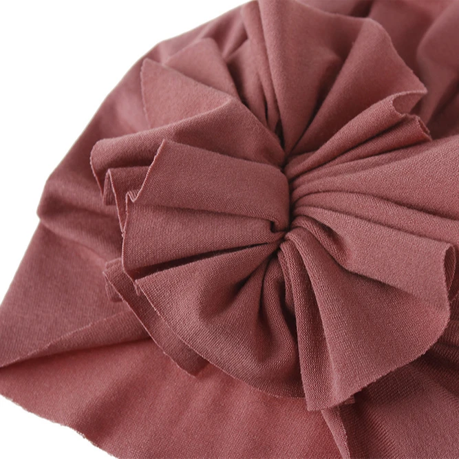 4248 Baby Headband Accessories Newborn Infant Kids Boy Girl  Turban Knot Cotton Beanie Hat Flower Solid Soft Head wraps