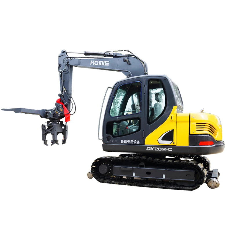 Railway maintenance equipment sleeper changer with ballast undercutter