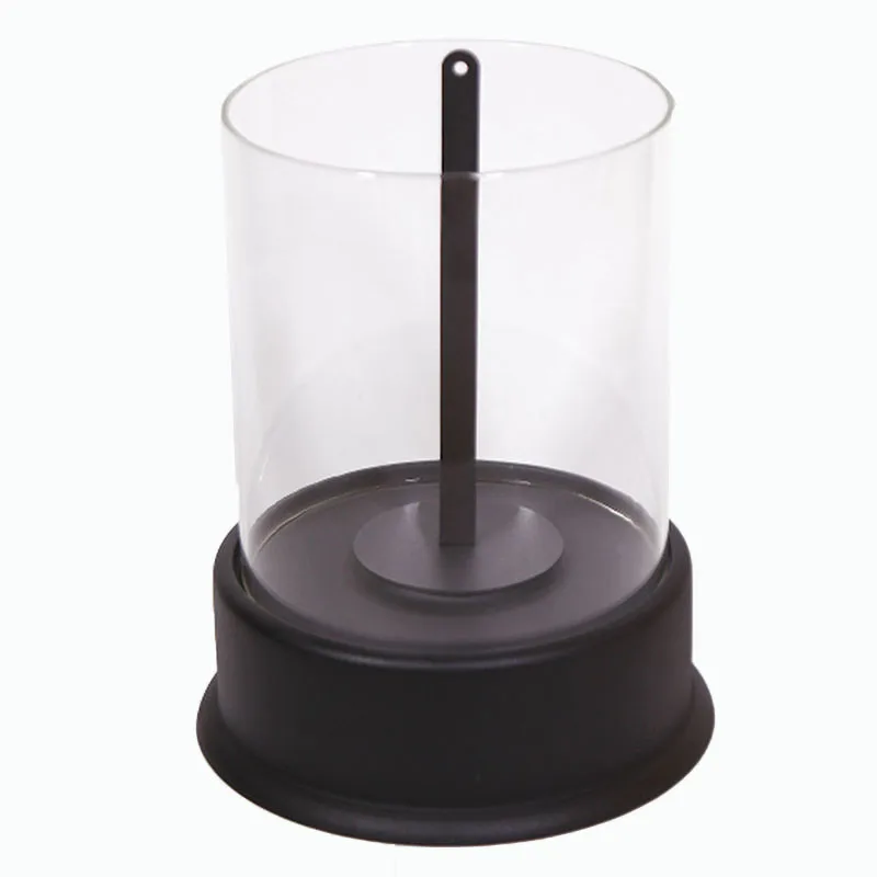 Tabletop Decorative Alcohol Lamp Glass Cover Ethanol Fireplace Round Floor Alcohol Fireplace