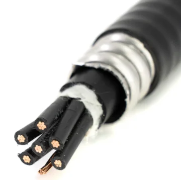 CSA Electric Power Cables 3 CONDUCTOR #6 AWG  XLPE RW90  ALUMINUM ARMOURED 1000 V 600V -40C Direct Burial