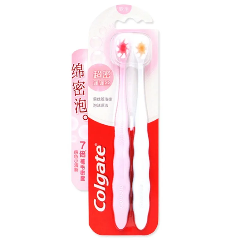 Colgate дорожная нано-зубная щетка Экологически чистая, неодноразовая, силиконовая, ультра-мягкая, поддержка заводской проверки, взрослых