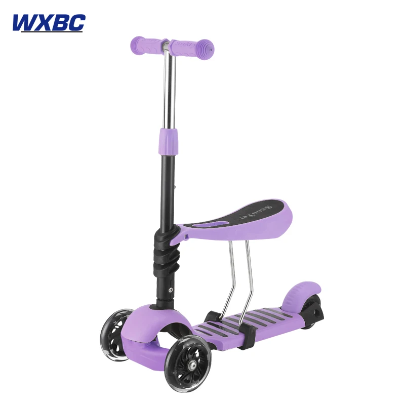  2021 new ride on toys children kids baby kick scooter foot with PU