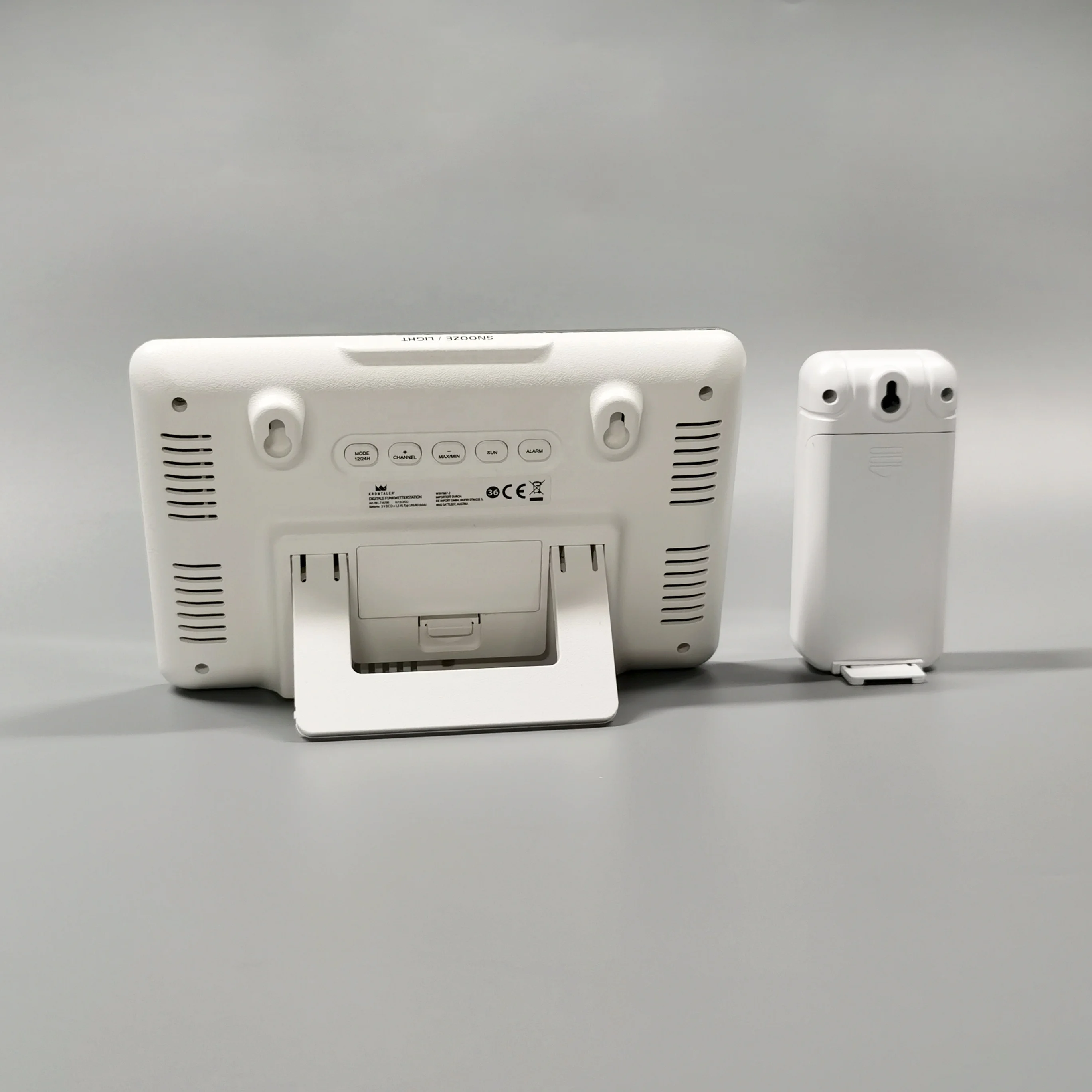 Wholesale Digital Weather Station Clock Plastic Flat Clock Outdoor Desktop Use USB Factory Direct Office Living Room OEM/ODM