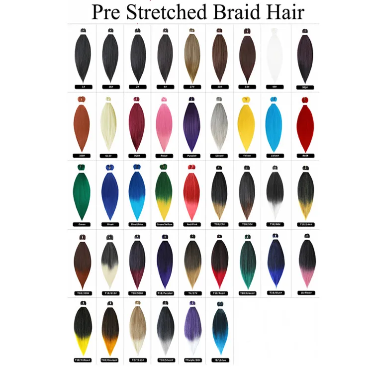Hot Water Easy Braid Pre-stretched EZ Braiding Hair Yaki Jumbo Braids Synthetic Hair  Low Temperature Fiber