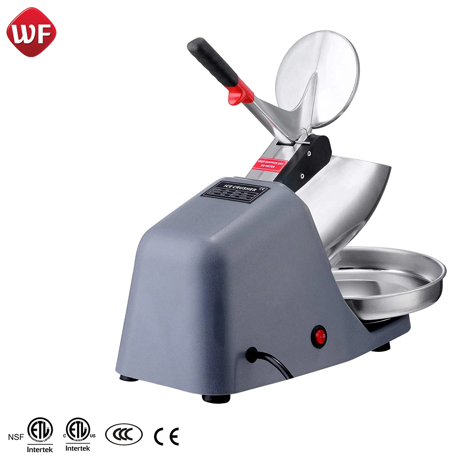 WF-A109F Electric Ice Shredder Machine Ice Cone Machine Used Snow Cone Machine with ETL CE Certificates