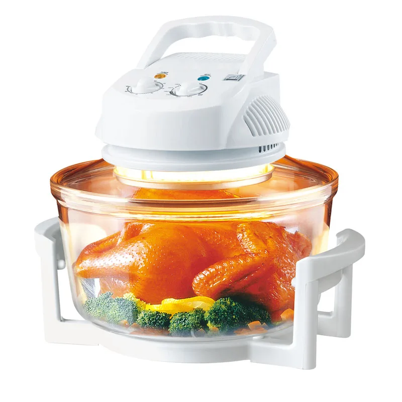 Premium safe base accessories glass bowl head tandoor turbo mechanical cooker halogen oven