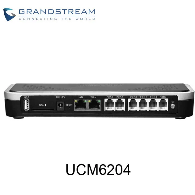 Grandstream UCM6204 with 4 FXO 2 FXS support up to 500 users and 75 concurrent calls IP PBX