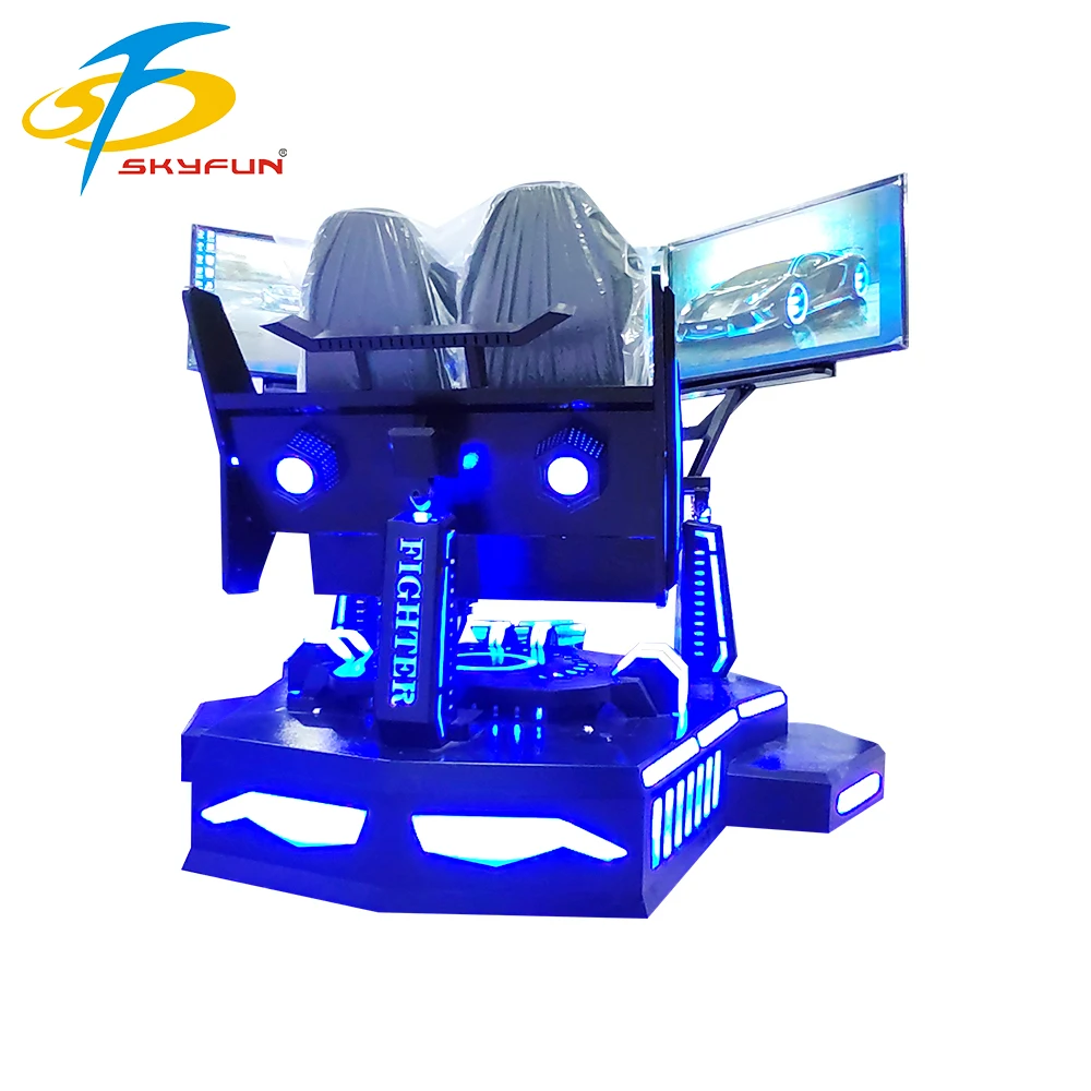 Factory Price Amusement Park VR 3 Screen Car Driving Racing Game Simulator With 6 Dof Movement
