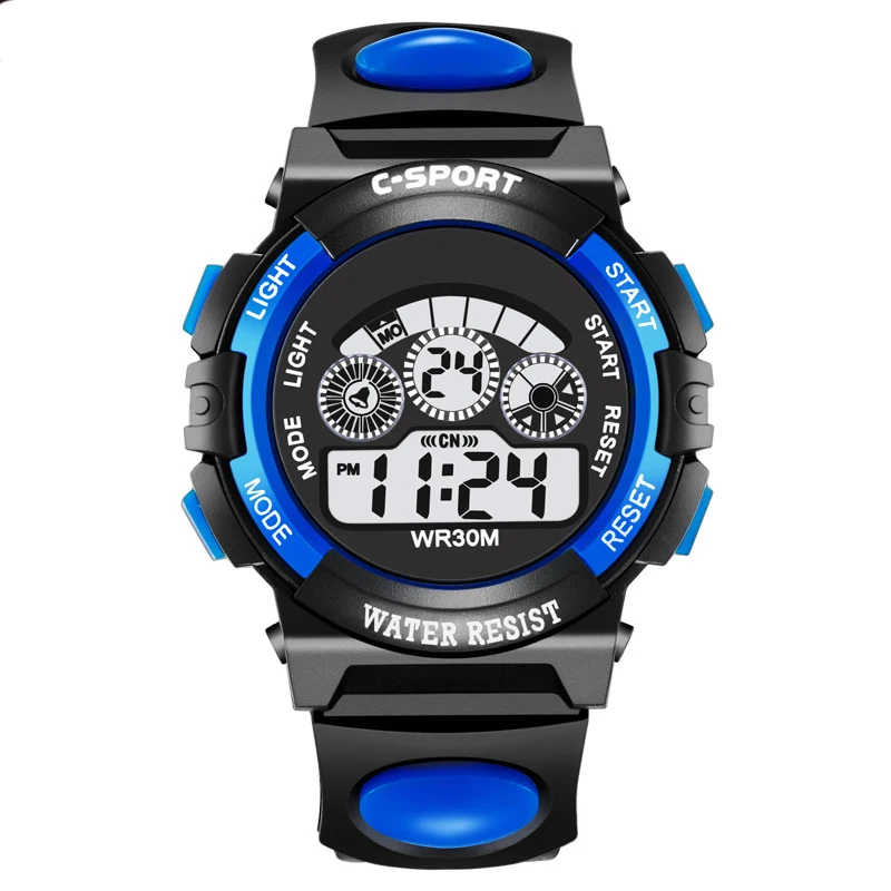 2020 Watch for Kid Digital Sport Watch New Silicone Led Boy Waterproof Wrist Watch For Children Colorful Luminous Clock relojes