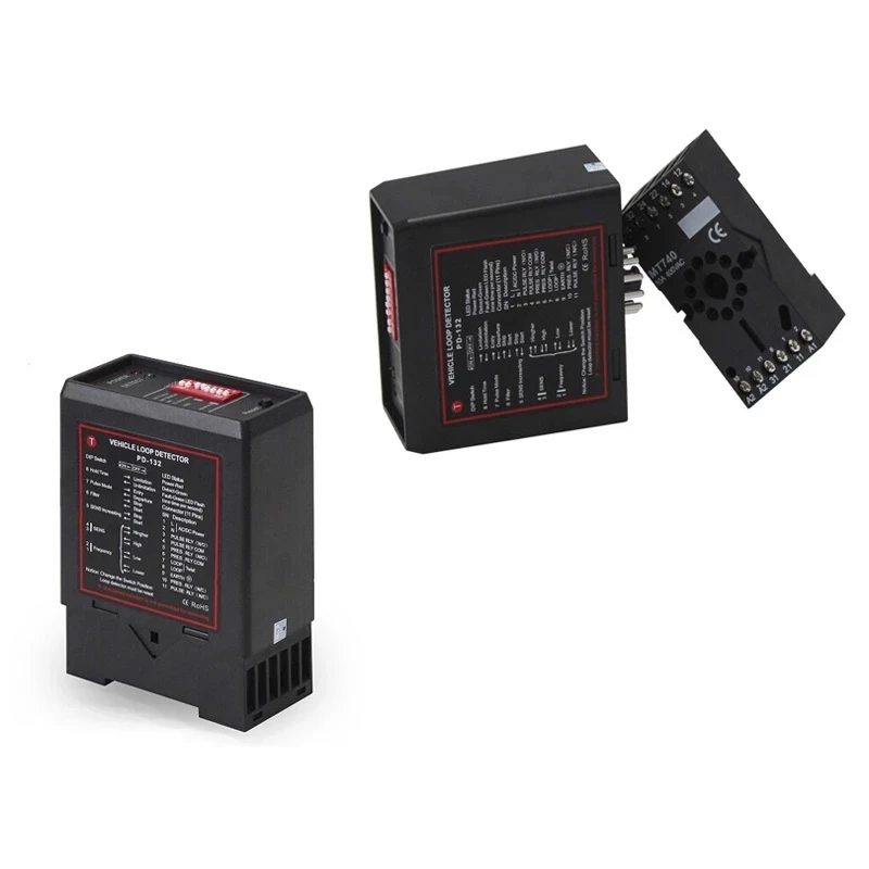 Gate Barriers PD232 220V Double Channel Inductive Vehicle Loop Detector Sensor