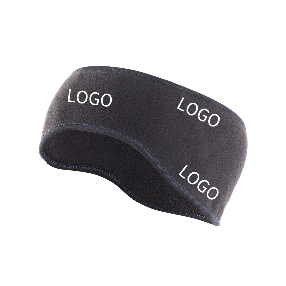 Wholesale Custom Outdoor Winter Cycling Running Sports Warm Soft Hairband Fleece Elastic Ear Protection Earmuffs Headband