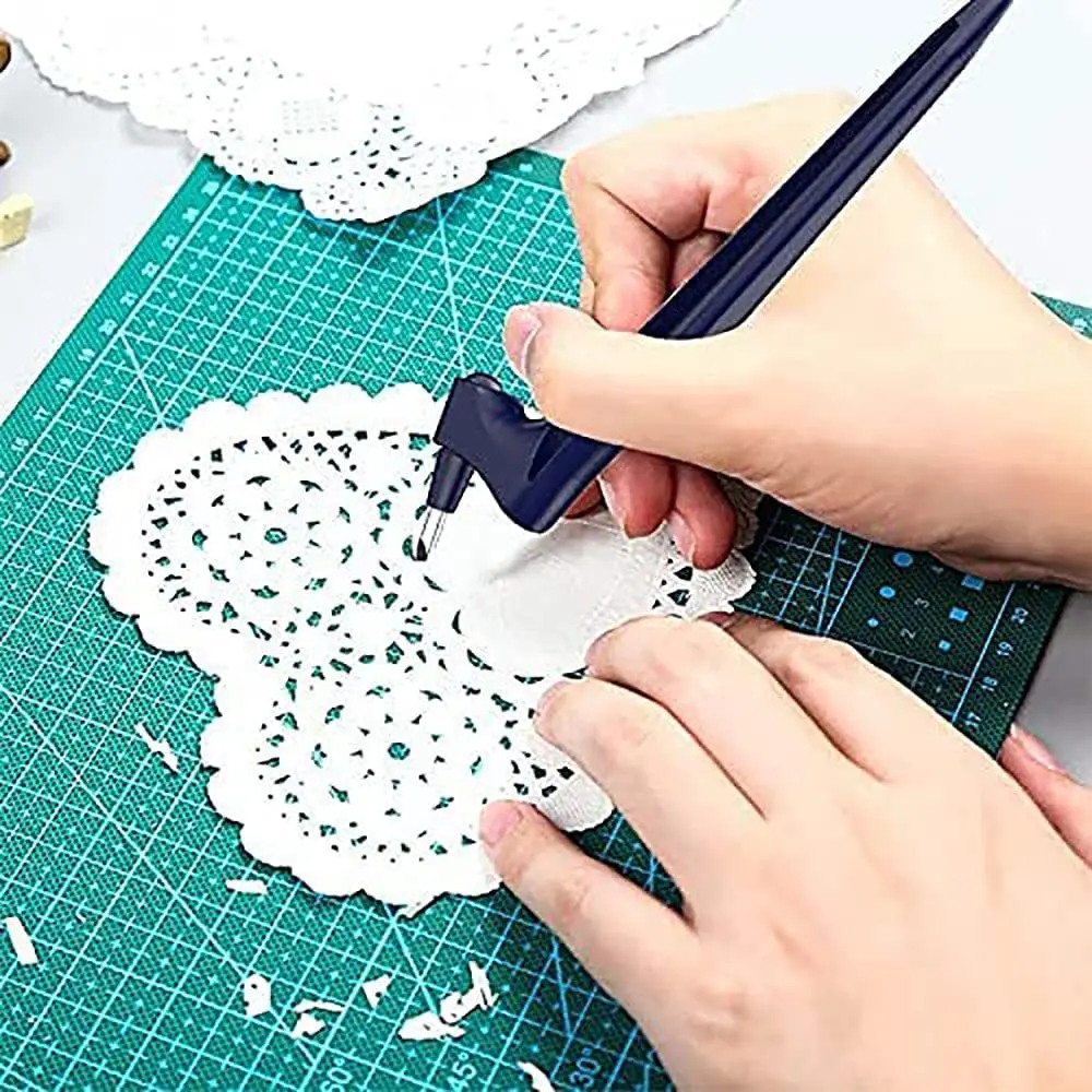 Paper Carving Craft Cutting Tools Craft Knives with 360-degree Rotating Blade for Art Cutting Craft Hobby Scrapbooking Stencil