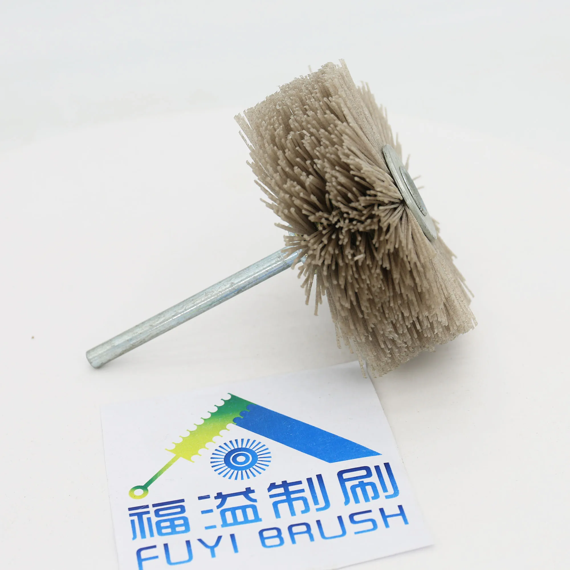 nylon abrasive wire brush wheel wooden polishing and grinding pneumatic tool wood furniture polishing brush