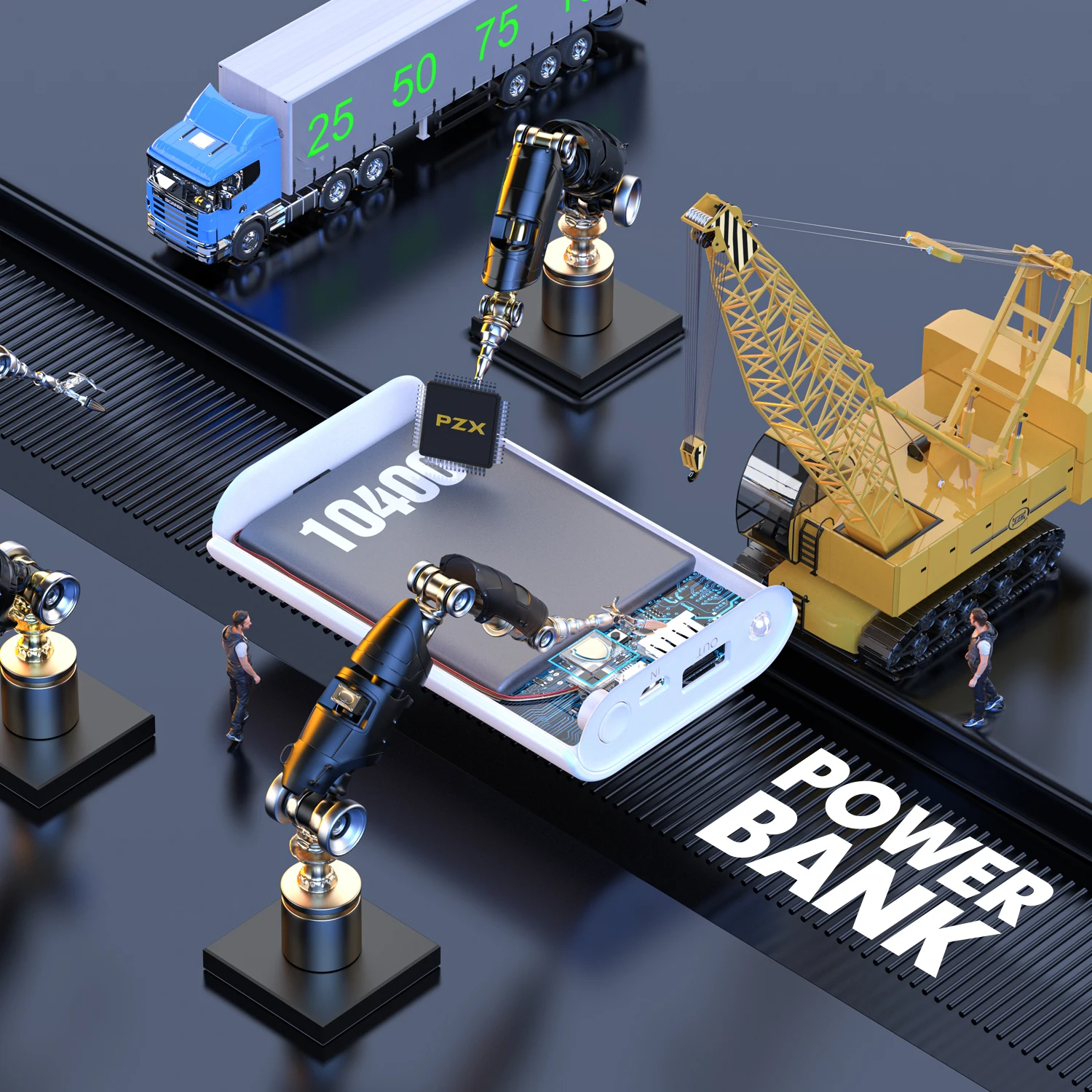 PZX C146 Mini Gift Warranty Pocket Power Bank Hot Selling 3600mah with LED Light Fashion Gift Powerbank In Stock