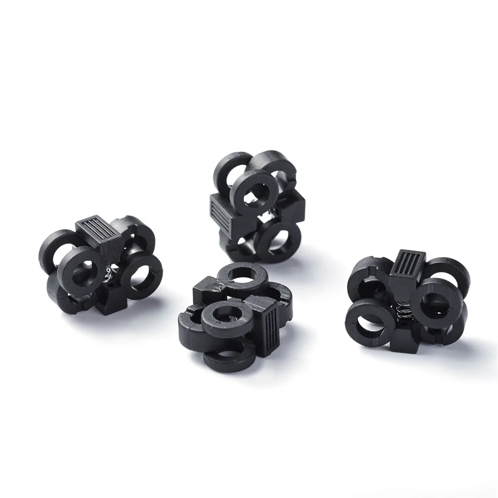 Wholesale high quality black nickel-free plastic cord lock for jacket