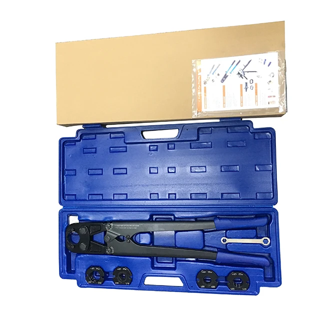 Hot sales pressing tool press 16-32mm brass fitting connection pipe press tools manual adjustable hydraulic press clamp kit