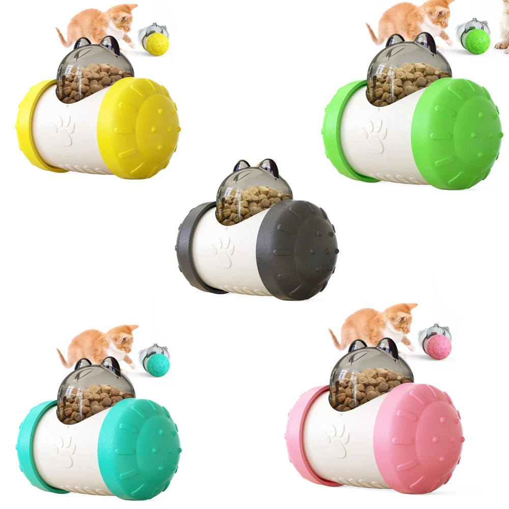 Spring Tumbler Slow Food Ball Interactive Cat Toys  puzzle dog toy dog toy funny  interactive food  running ball