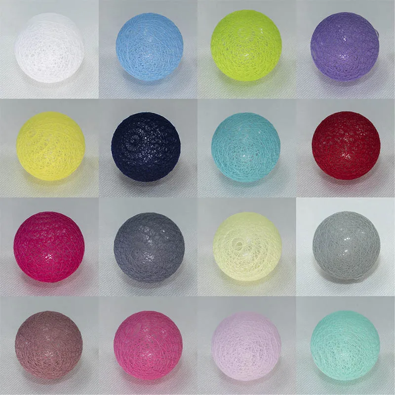 Holiday String Lights Christmas 1.5M 3M Cotton Ball LED Strip Fairy Lights For Party/Arch/Patio/Tree/Bistro/Curtain Decorations