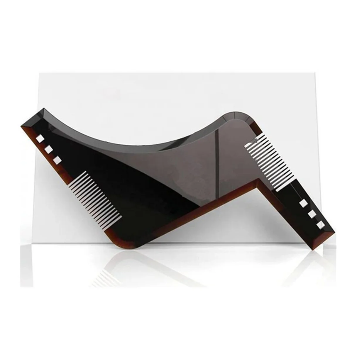 Оптовая продажа, качественный недорогой шаблон для формирования бороды, расческа для бороды, инструмент «все в одном»