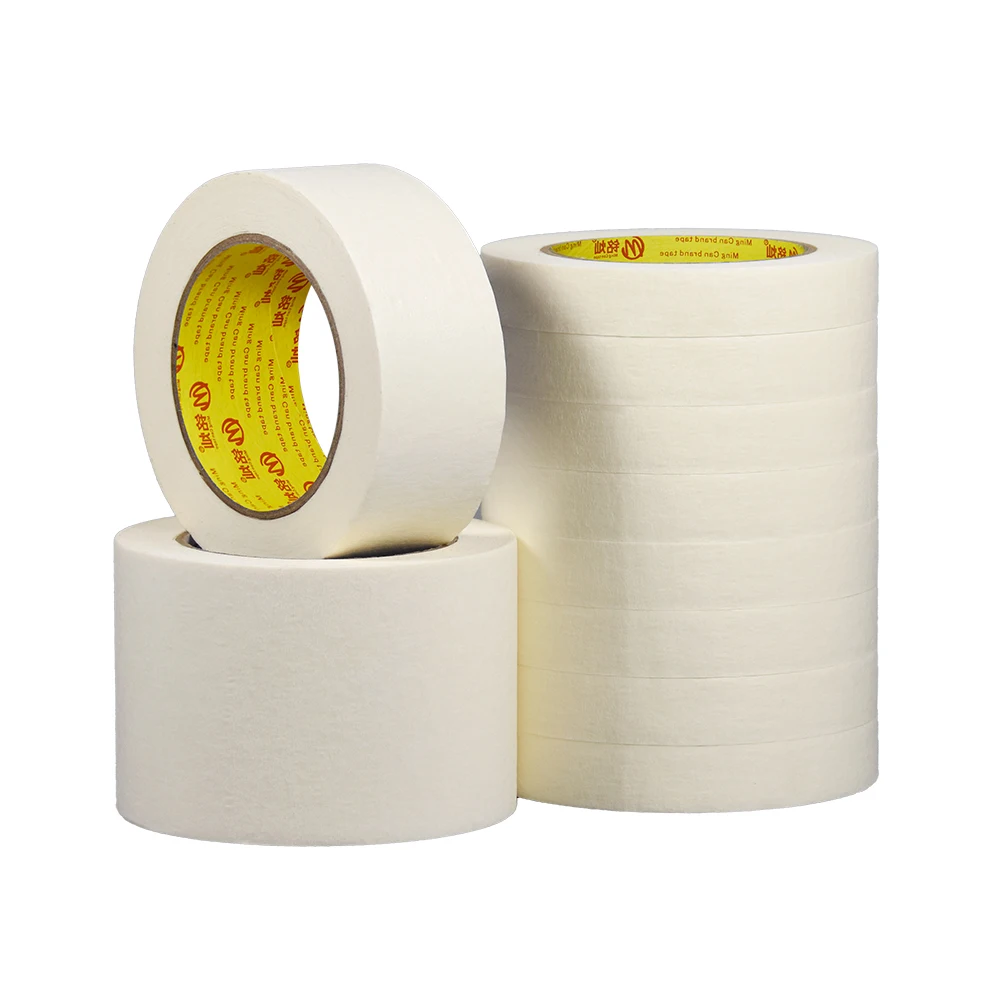 Waterproof crepe paper adhesive cinta masking tape table dispenser