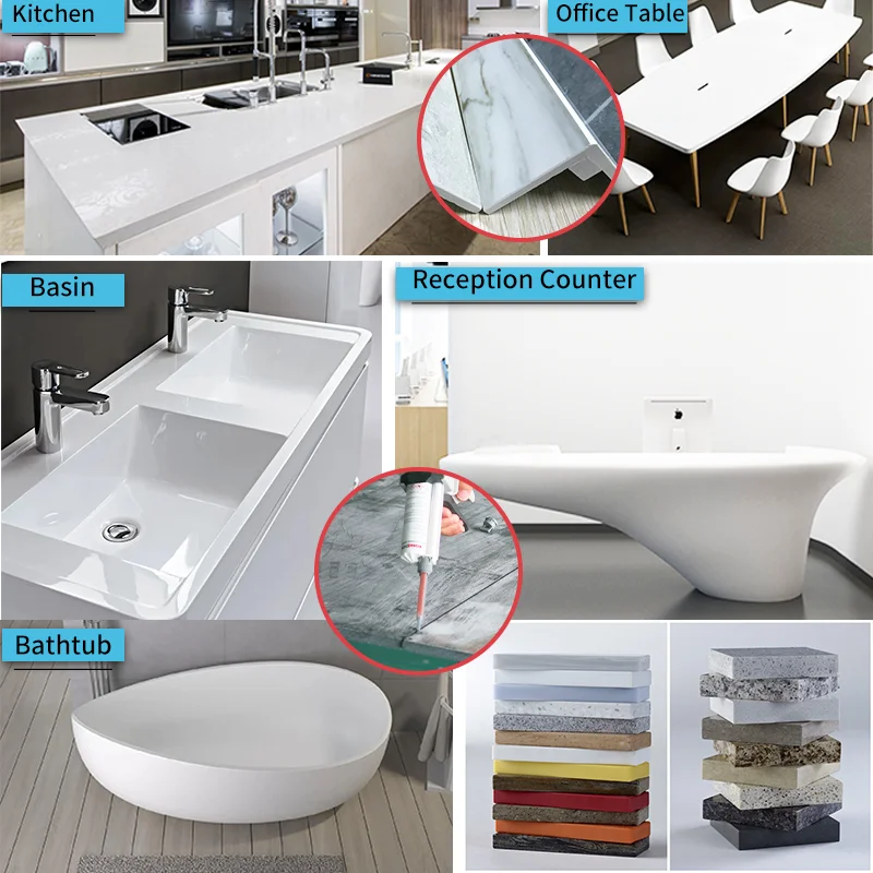 KONGDER 250ml Manual Dispenser seam filling adhesive gun sealing gun quartz desktop adhesive adhesive spplicator