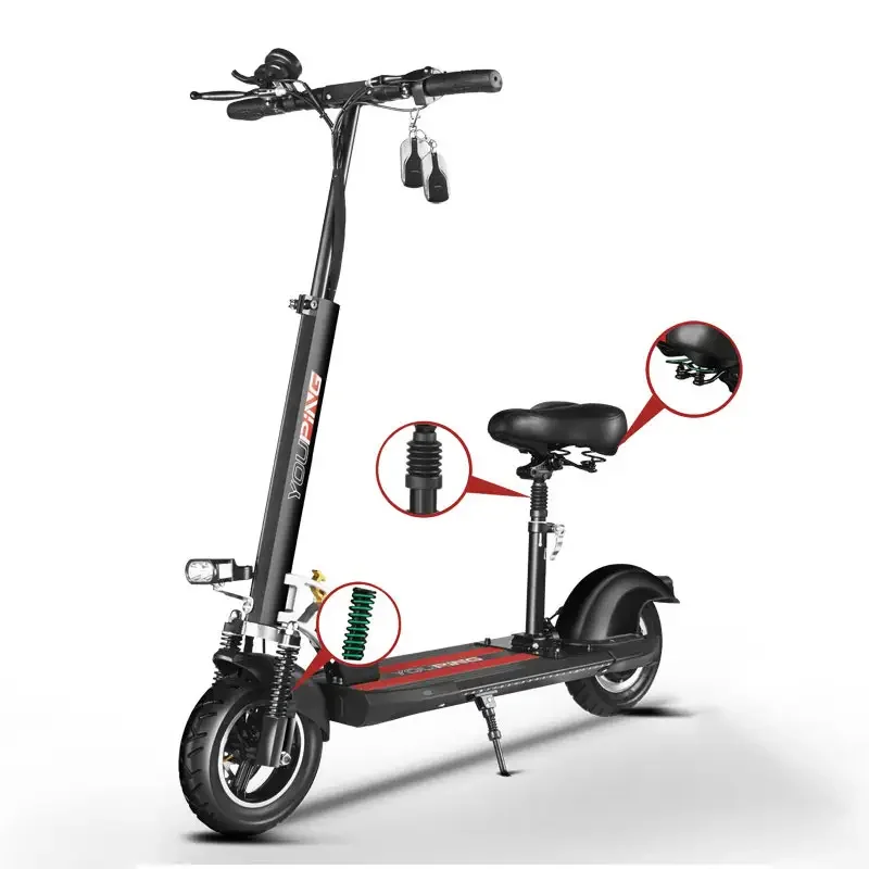 Hot Sell Bezior S1 10inch 48V 1000W High Power Fastest Disk Brake E Scooter With Dual Motor Electric Scooters