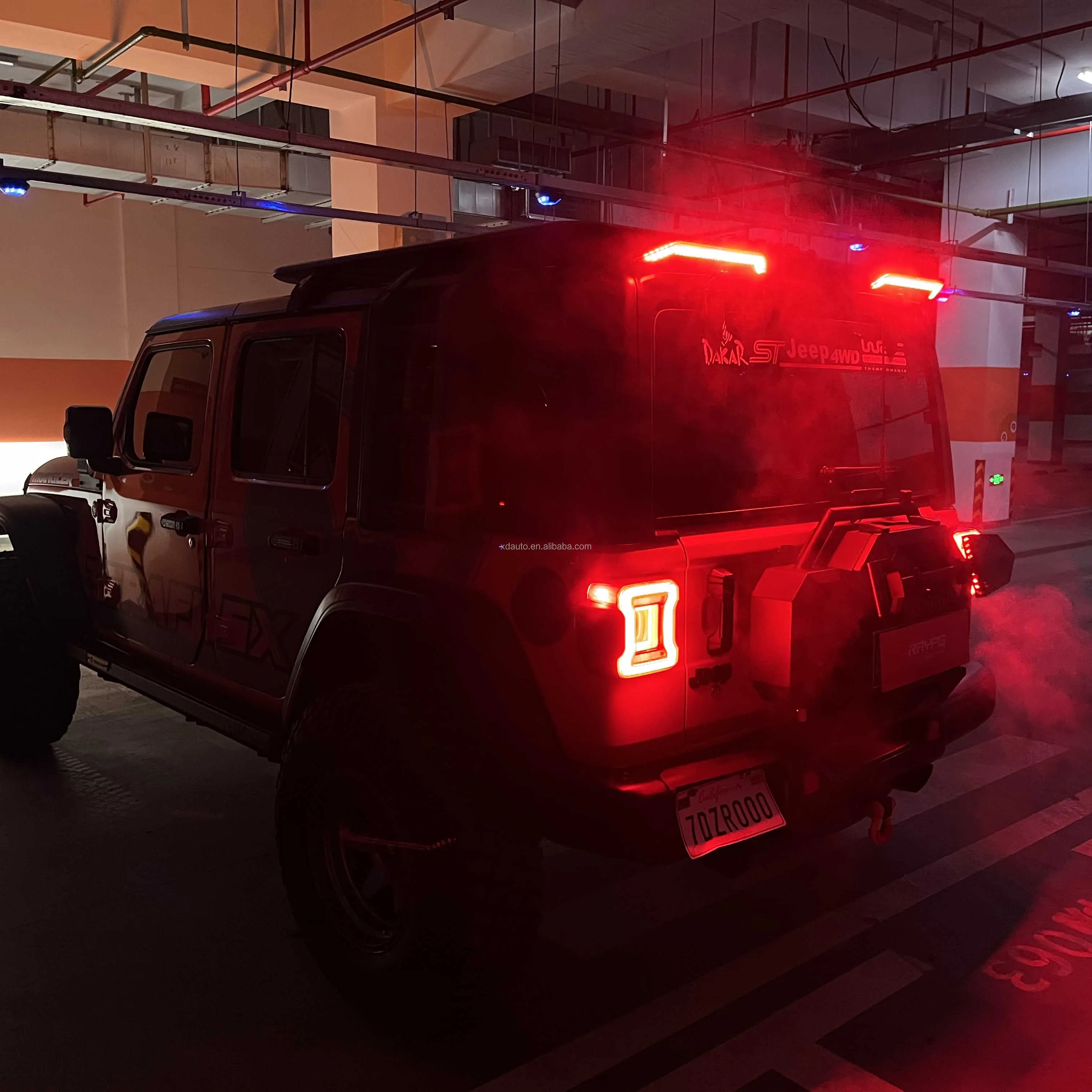 Rear boot LED spoiler suitable for Wrangler JL 2018 2019 2020 2021 2022