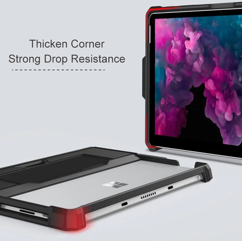 All-in-One Protective Case For Microsoft Surface Pro 4/5/6/7 LTE Cover Case With Pencil Holder For Tablet Accessories