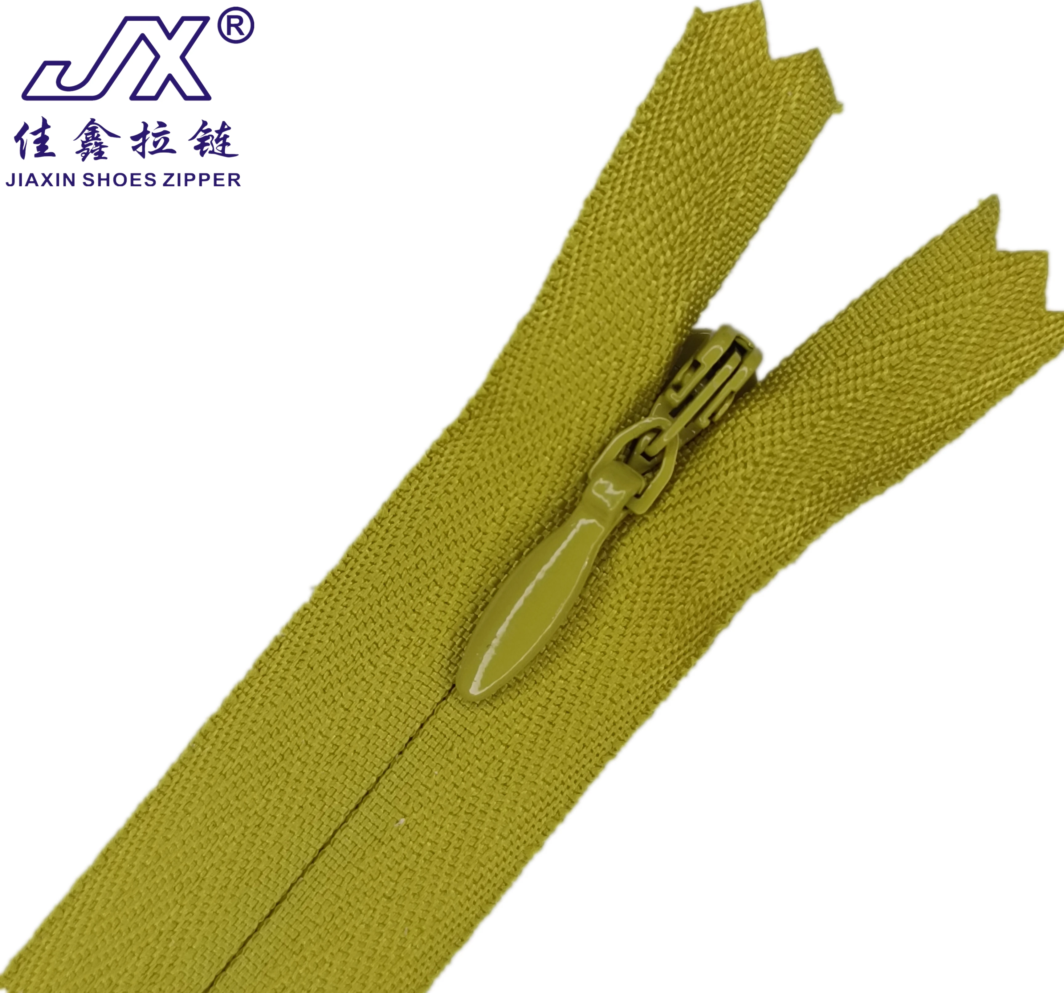 Reliable specific Zip No4.5 Invisible cloth edge U-shaped top stop zippers with sliders for clothing