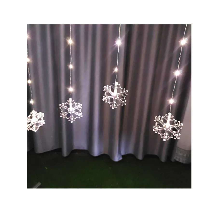 1.5*0.7M Curtain Snowflake String Light LED Christmas and New Year Decoration Light led christmas lights outdoor