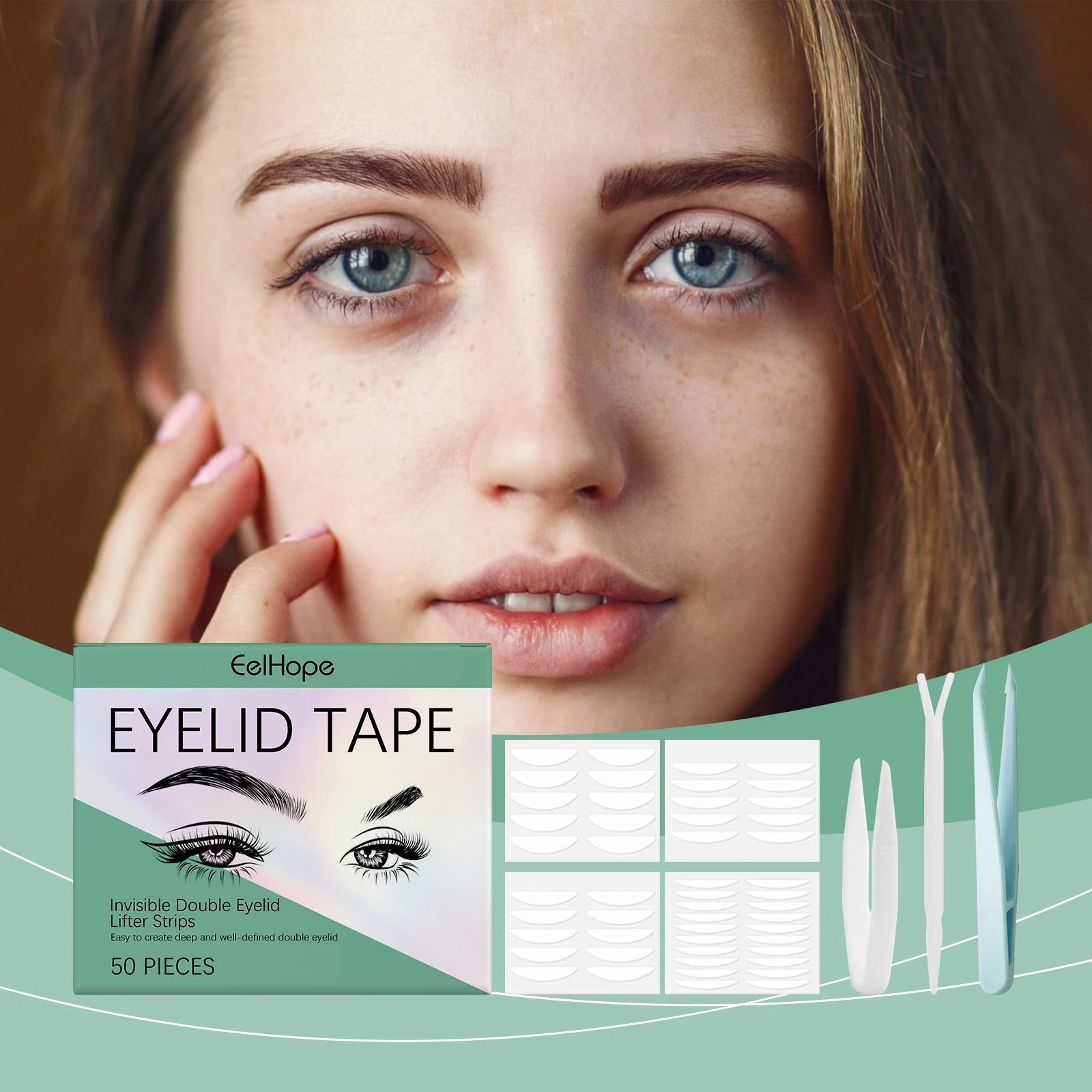 EELHOPE Double Eyelid Tools Waterproof Doubl Eyelid Tape Sustainable Double Eyelid Sticker