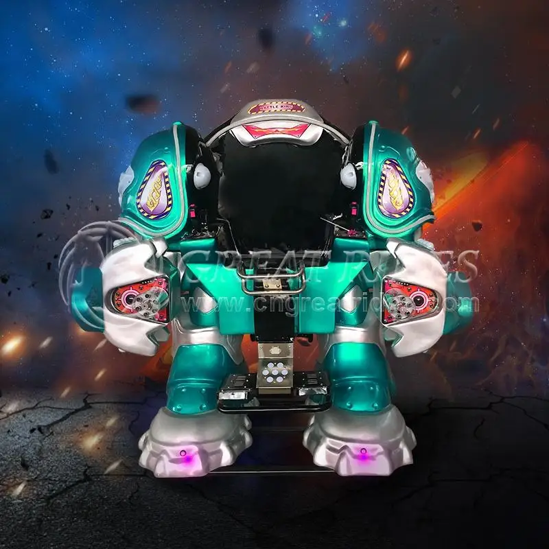 High Quality Battery Operate Robot Machine Amusement Park Battle King 360 Degree Electric Walking Robot Rides