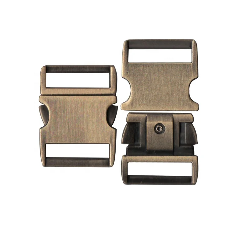 Zinc Alloy Handbag Hardware Metal Quick Side Release Strap Buckles for Dog Collar