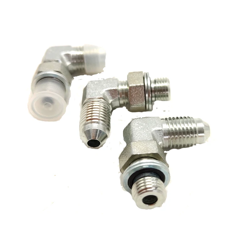 90 Elbow JIC Male 74 Degree Cone /Metric Male Adjustable Stud End L-Series ISO 6149-3 Cone Flared Tube Fitting 1JH9-OG