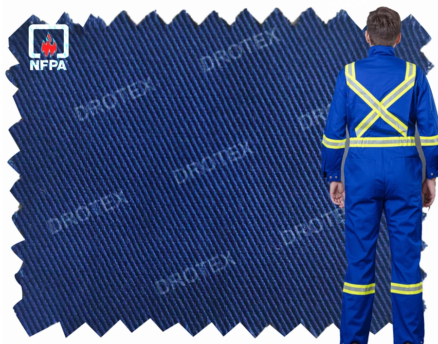 NFPA2112 DROTEX 6 5 унций 7 9 88% хлопок 12% нейлон FR анти-дуга огнестойкая ткань