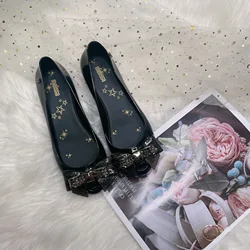 High quality Melissa ladies shoes Jelly fish toe sandals bow metal plastic melissa shoes women melissa sandals