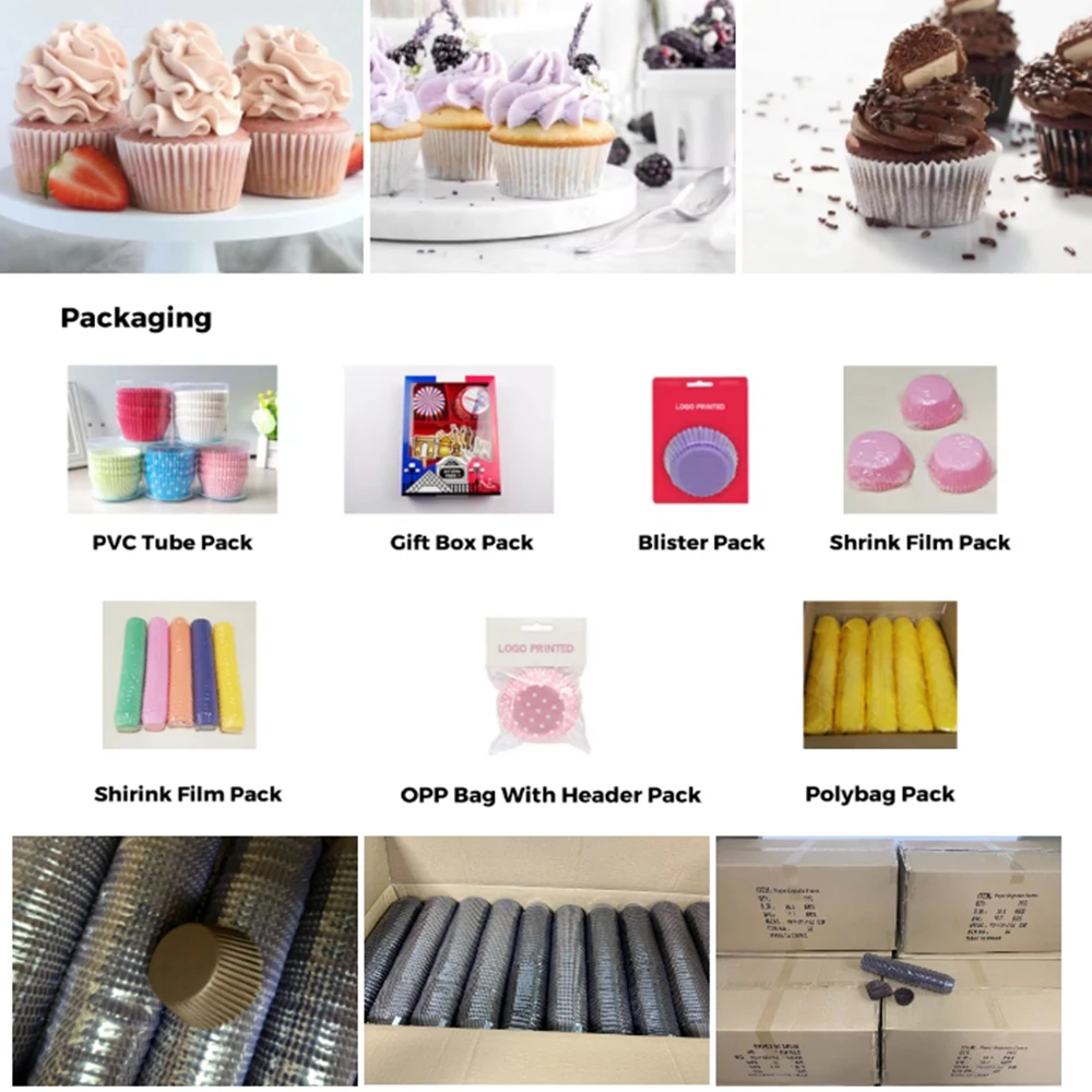 Guangzhou baking supplies disposable cupcake papers baking moulds white cupcake wrappers