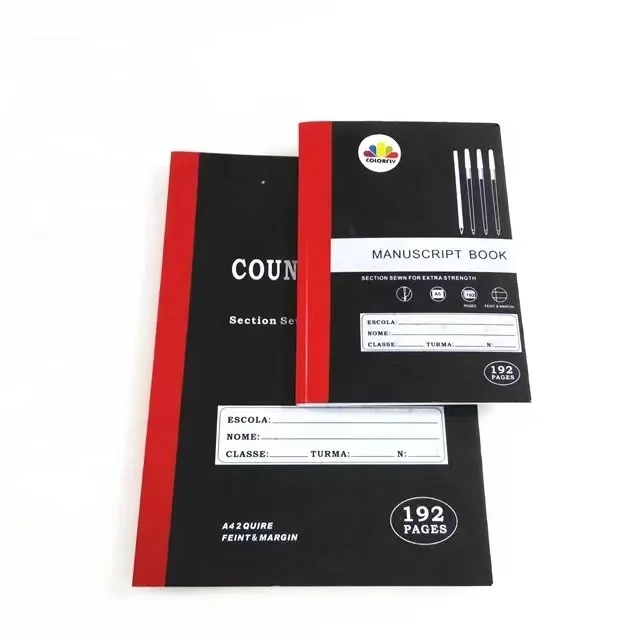 A4 school hand book Wholesale Exercise Book 192 Pages Custom Logo Notebook Spiral Notebook