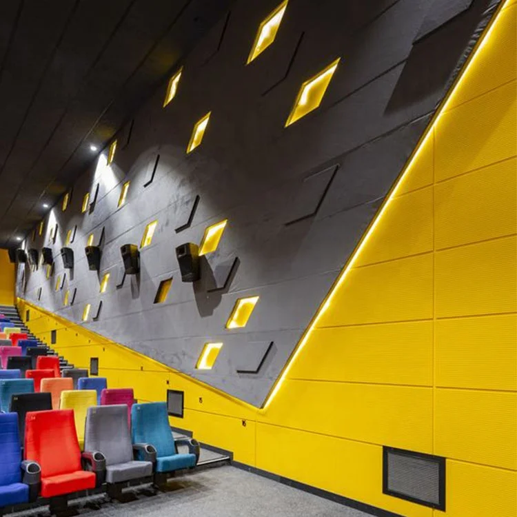 TianGe Recording Studio Music Room Fabric Soundproofing Wall Sheet Sound Absorbing Acoustic Ceiling Panel for Cinema