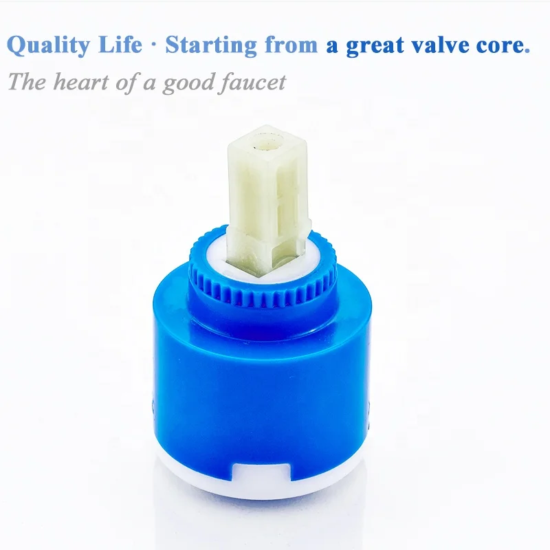 40mm Faucet Ceramic Cartridge Bathroom Kitchen Mixer Low Torque Accessories Rotation Flat