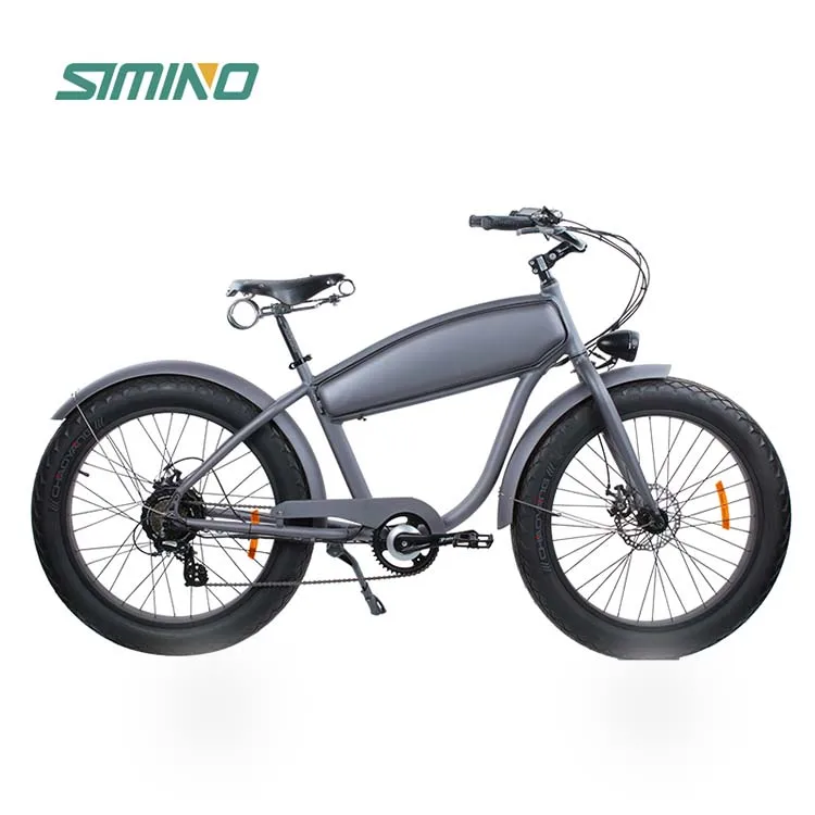 Outdoor sports bicycle with front shock absorber and wide tire electric mountain bike fat tire electric cycle motor 750w